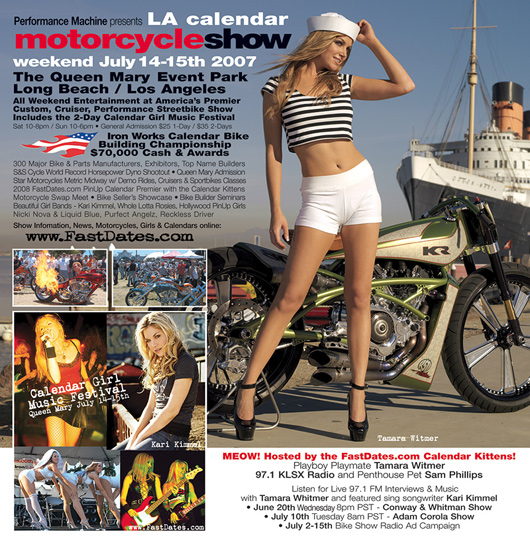 female singers, concert, Calendar girl Music Festival, The Queen mary. LA Calendar Motorcycle Show. Kari Kimmel, Whole Lotta Rosies. Liquid Blue, Purrfect Angelz, Hollywood PinUp Girls