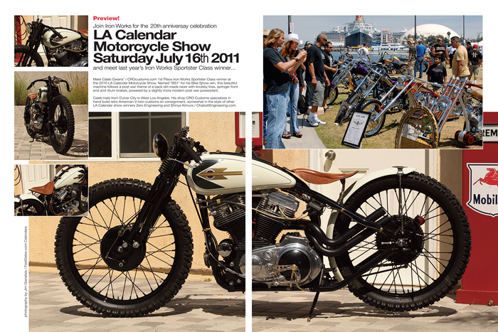 Iron Works magazine LA Calendar Motorcycle Show