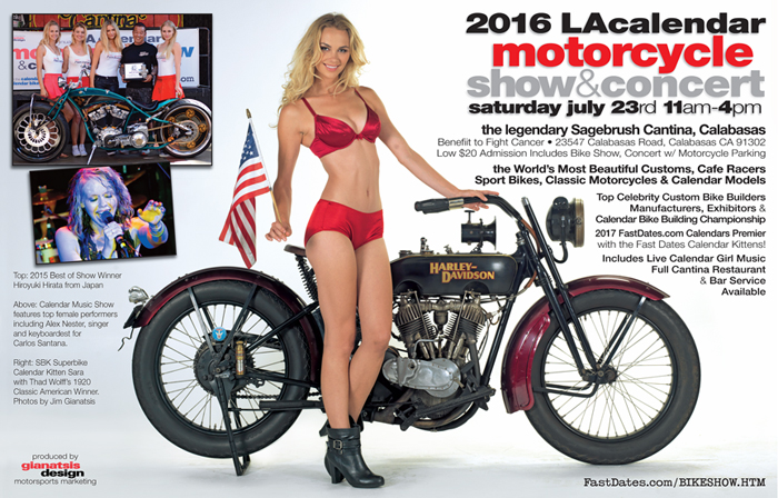 2016 Los Angles Calendar Motorcyle Show