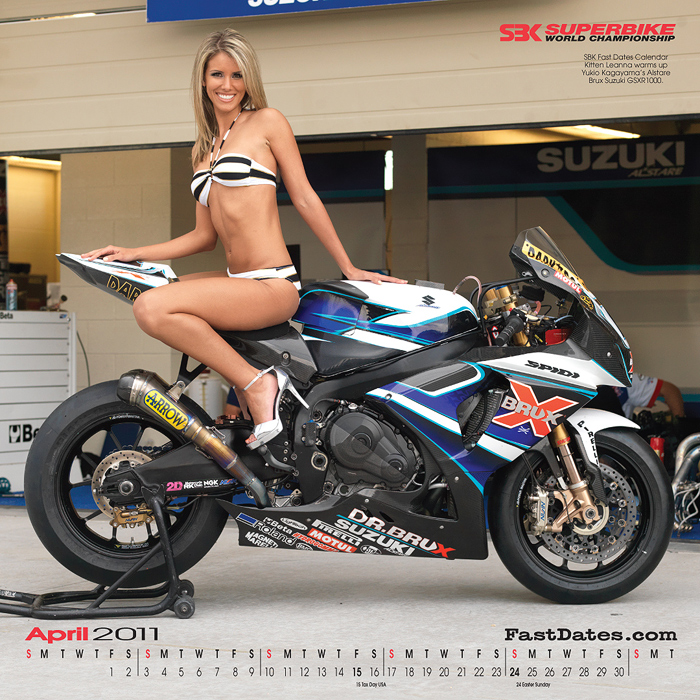 2011 Fast Dates racebike Calednar Valentino Rossi Ducati M1