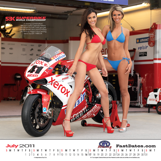 Fast Dates Calendar 2011 Ducati Corse Nori Haga photo