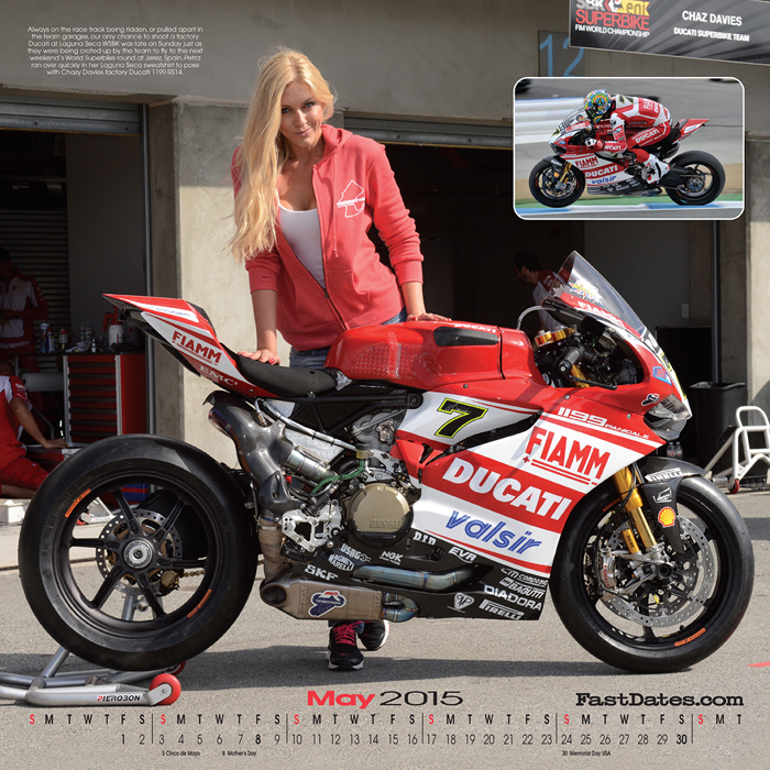 Iron & Lace Calendar motorcycle photo