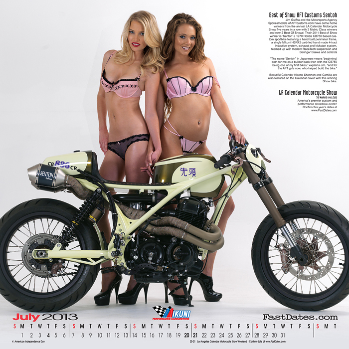 Iron & Lace custom V-twin motorcycle calendar