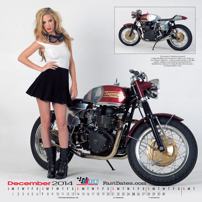 Iron & Lace Calendar motorcycle photo