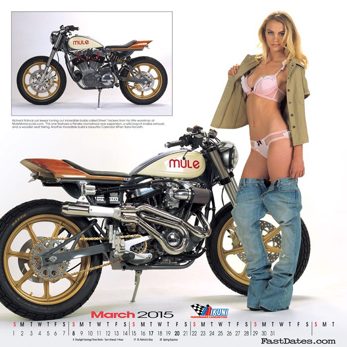 Iron & Lace Calendar motorcycle photo