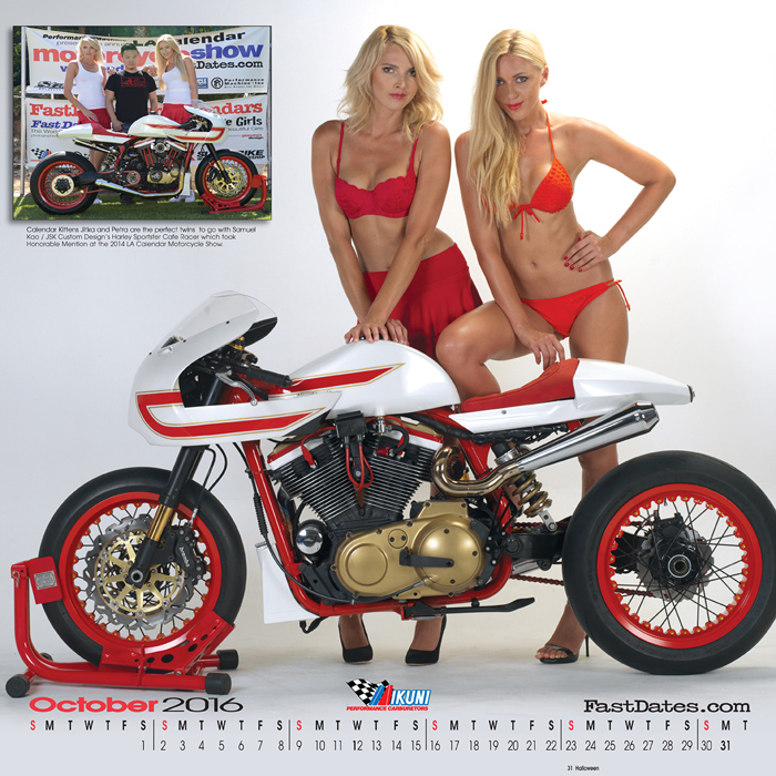 Iron & Lace Calendar motorcycle photo