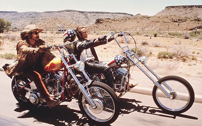 Peter Fonda, Dennis Hopper, Easy Rider movie photo