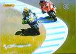 Rossi Stoner racing photos crash laguna Seca MotoGP