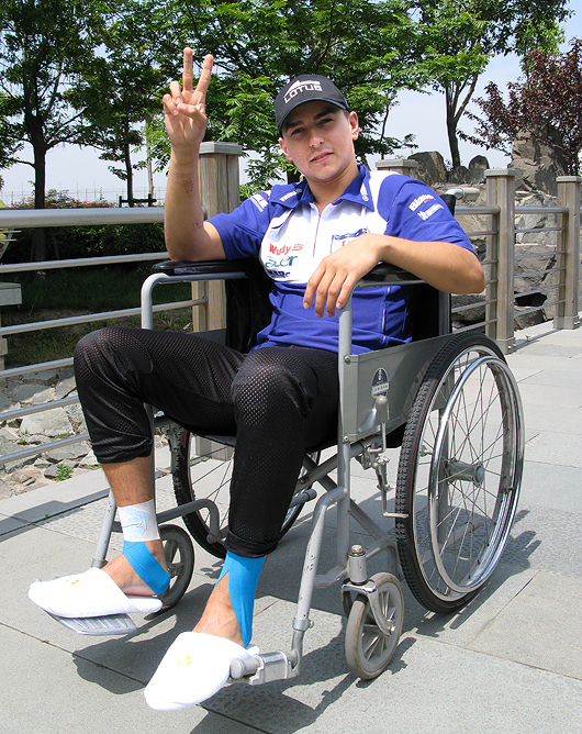 Jorge Lorengo wheelchair bound