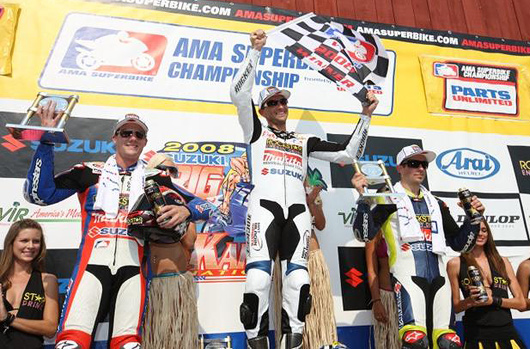Suzuki AMA Superbike race podium alton axton VA virginia