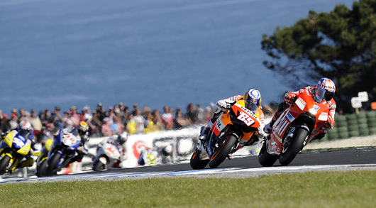 Stoner Hayden Phillip Island MotoGP