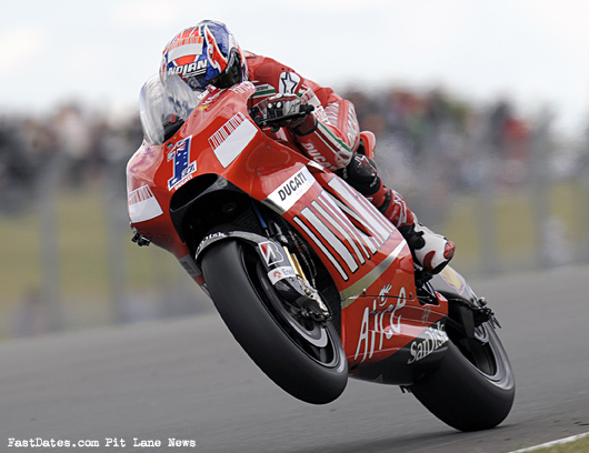 Casey Stonner Ducati GP08 wheelie