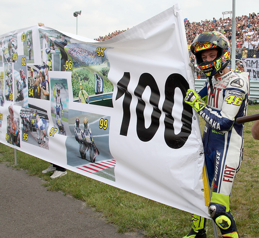 Rossi 100 MotoGP wins