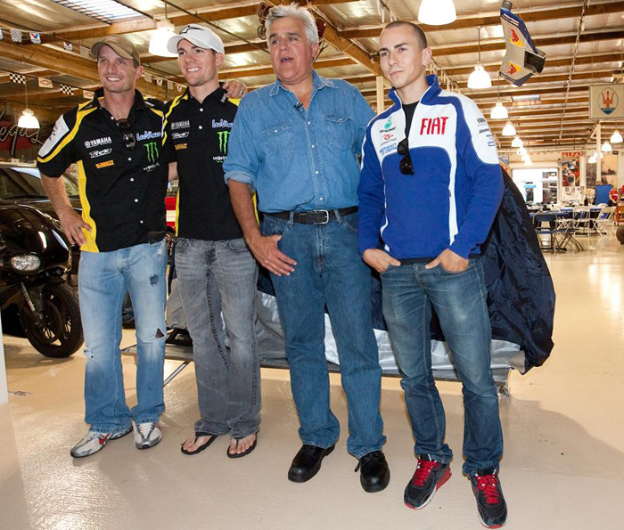 Jay Leno and Team Yamaha riders