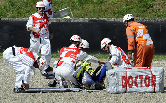 Rossi Injured Mugello