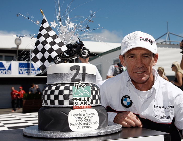 Troy Corser Phillip Island 21st anniversary cake