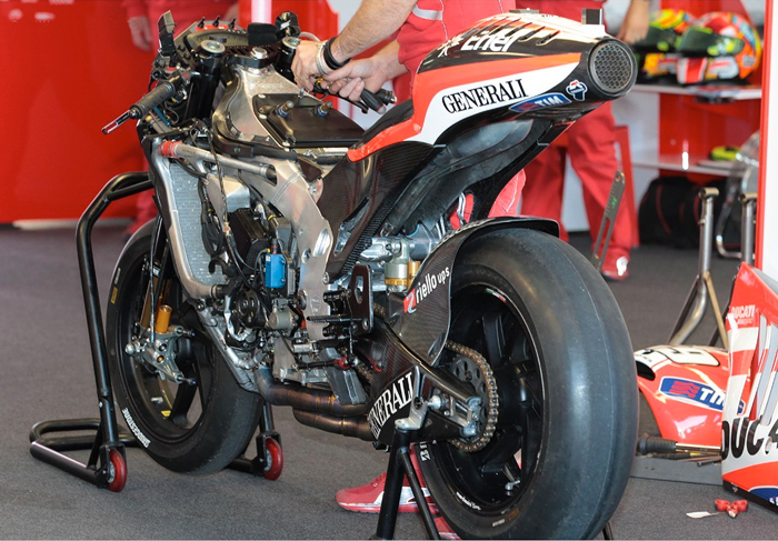 Ducati aluminum fame MotoGP bike GP12