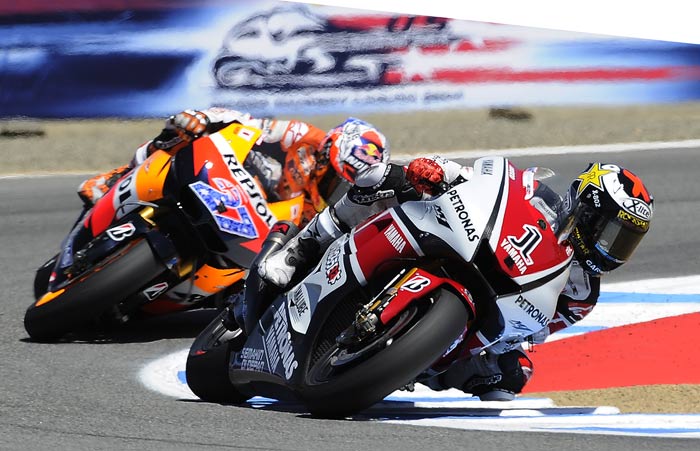 Casey Stoner action racing photo piocture Laguna Seca MotoGP