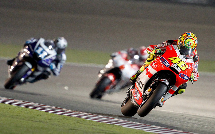 Valentino Rossi Qatar motoGP rce action photo picture