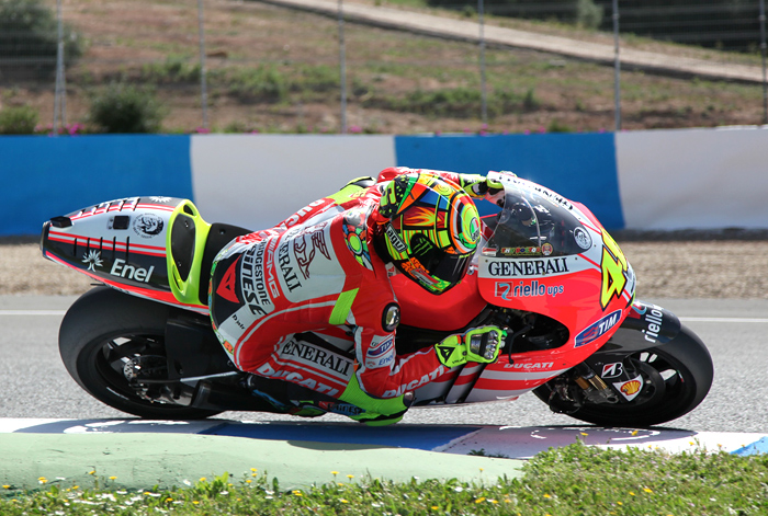 Valentino Rossi Ducati MotoGP12  bike test Jerez