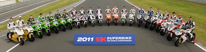 SBK World Superbike rider group photo 2011