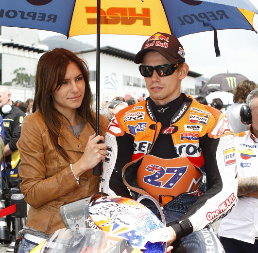 Casey Stoner and wife Andrea