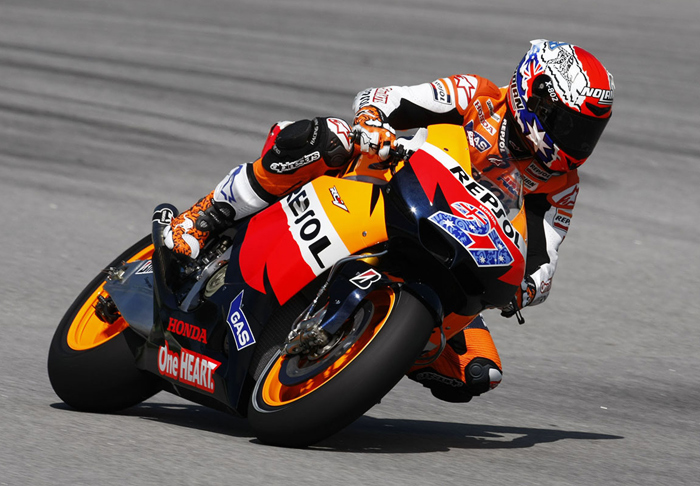 Casey Stoner Repsol Honda MotoGP test Sepang 2011