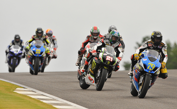 Black Young action race photo Barber AMA Superbike