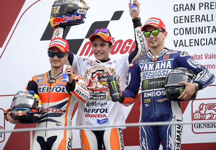 2013 MotoGP world Champions Valencia podium photo picture