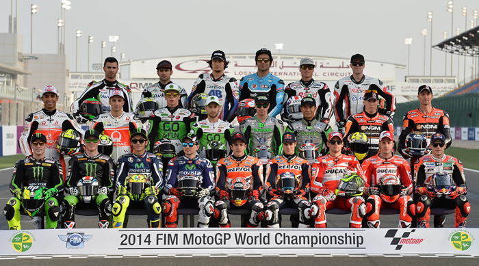 2014 MotoGP riders group photo