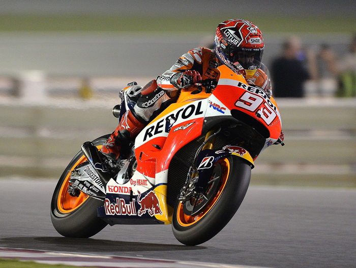 Marquez action photo qatar MotoGP