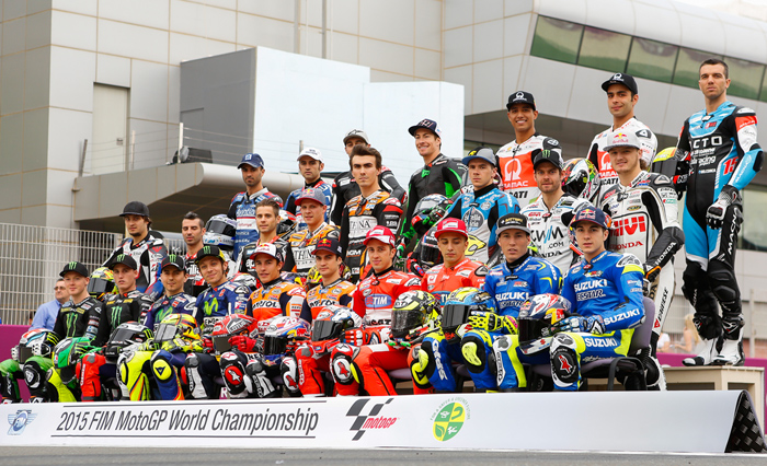 2015 MotoGP riders group picture photo