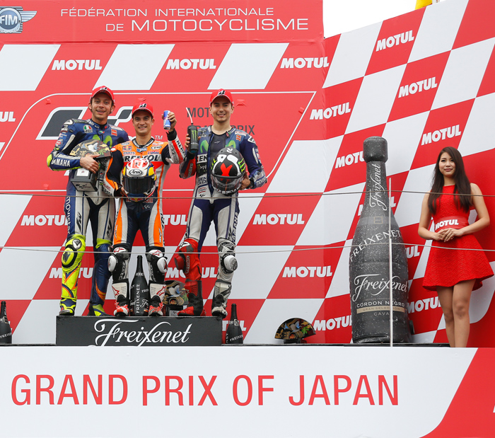 Araton MotoGP podium 2015