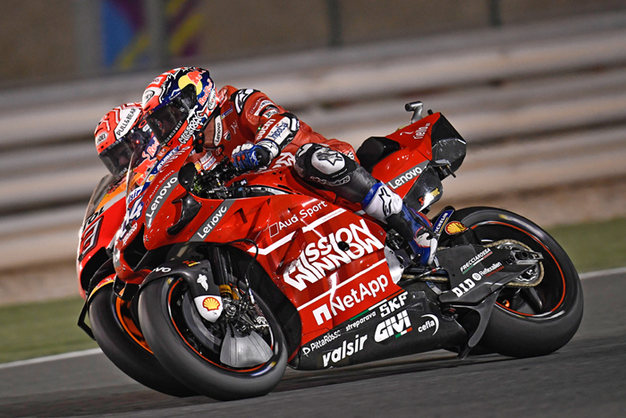 Dovizioso Marquez Qatar Moto GP Race Action