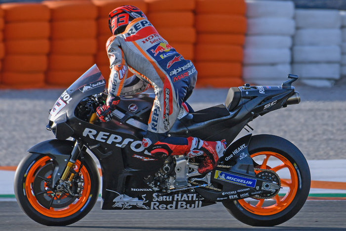 Marc marquez tesing valencia MotoGP