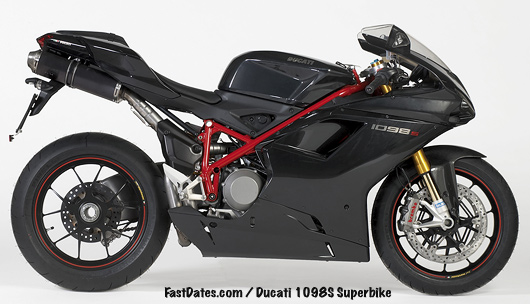 Ducati 1098S Superbike Black, Yellow, Red, Tri Color