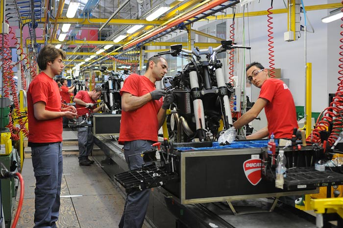 Ducati factory  production line