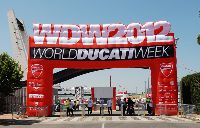 World Ducati week 2012 photos pictures Main Entrance