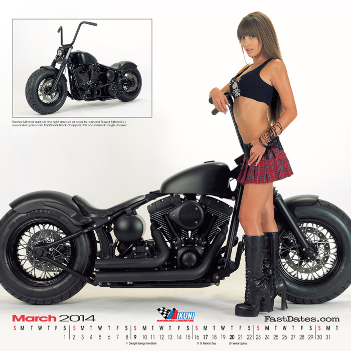 Iron & Lace Calendar motorcycle photo