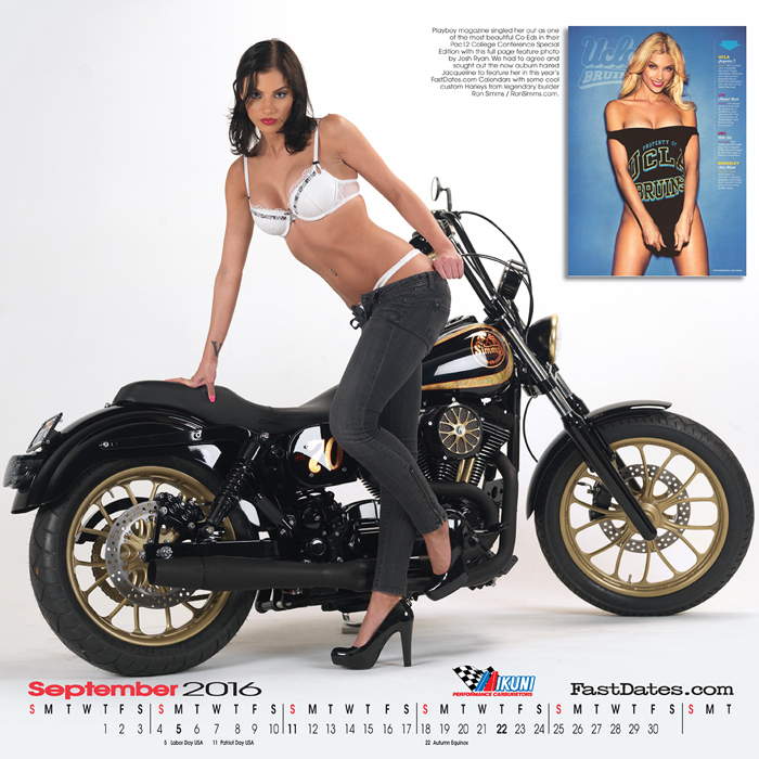 Iron & Lace Calendar motorcycle photo