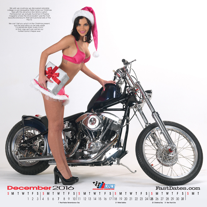 Iron & Lace Calendar motorcycle photo