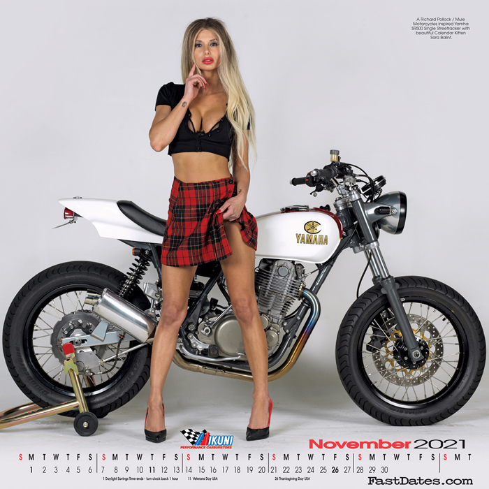 Iron & Lace Motorcycle PinUp Calendar