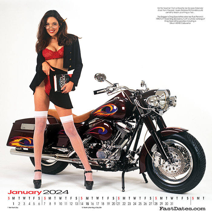 Iron & Lace Motorcycle PinUp Calendar