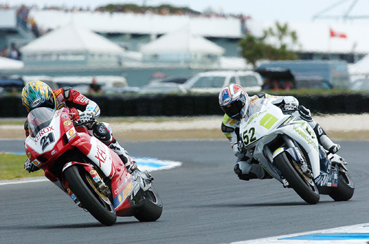 Troy Bayliss and james Toseland