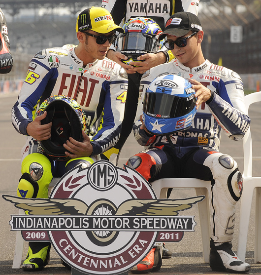 Rossi and Lorenzo at Indianapolis MotoGP