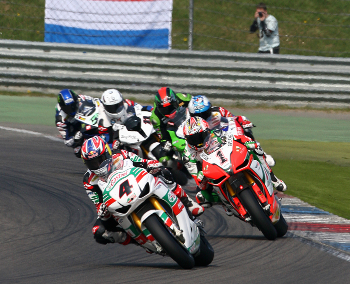 Assen World Superbike action race photo 