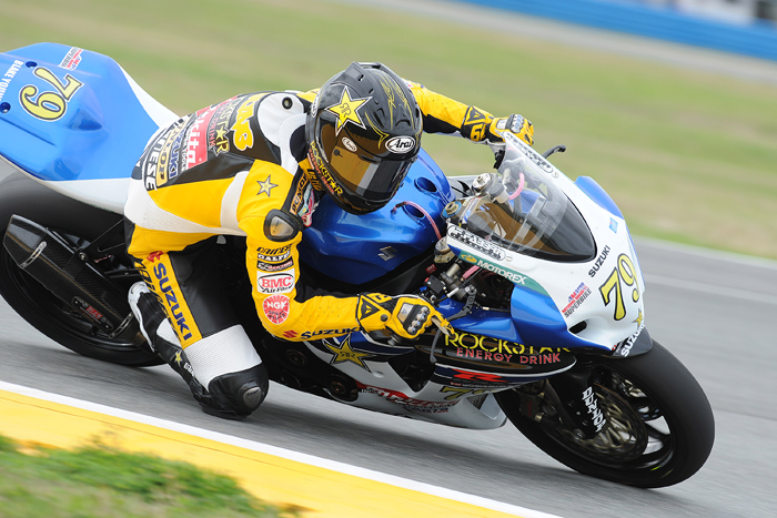 Blake Young action photo daytona Rockstar Yoshimura Suzuki Makita