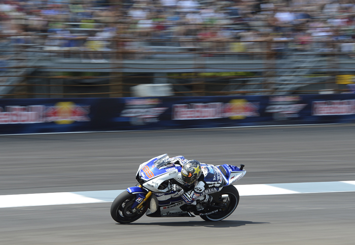 Jorge Lorenzo Indy MotoGP race action photo