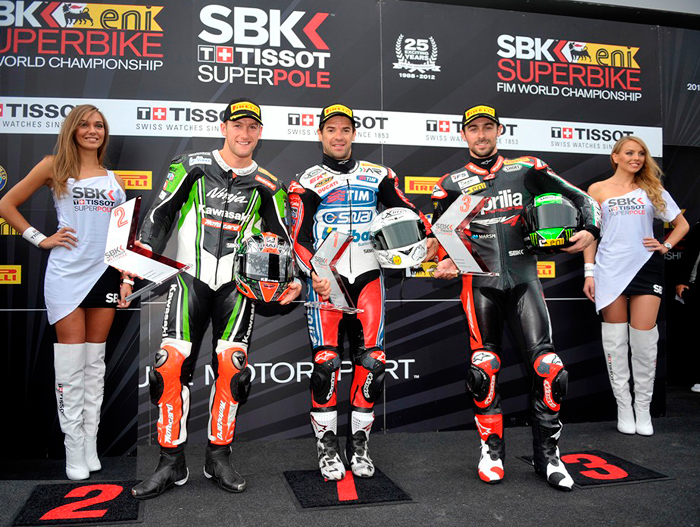 Moscow World Superbike superpole podium