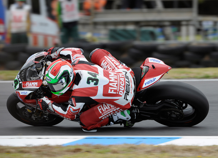 Davide Giugliano action race photo SBK Ducati